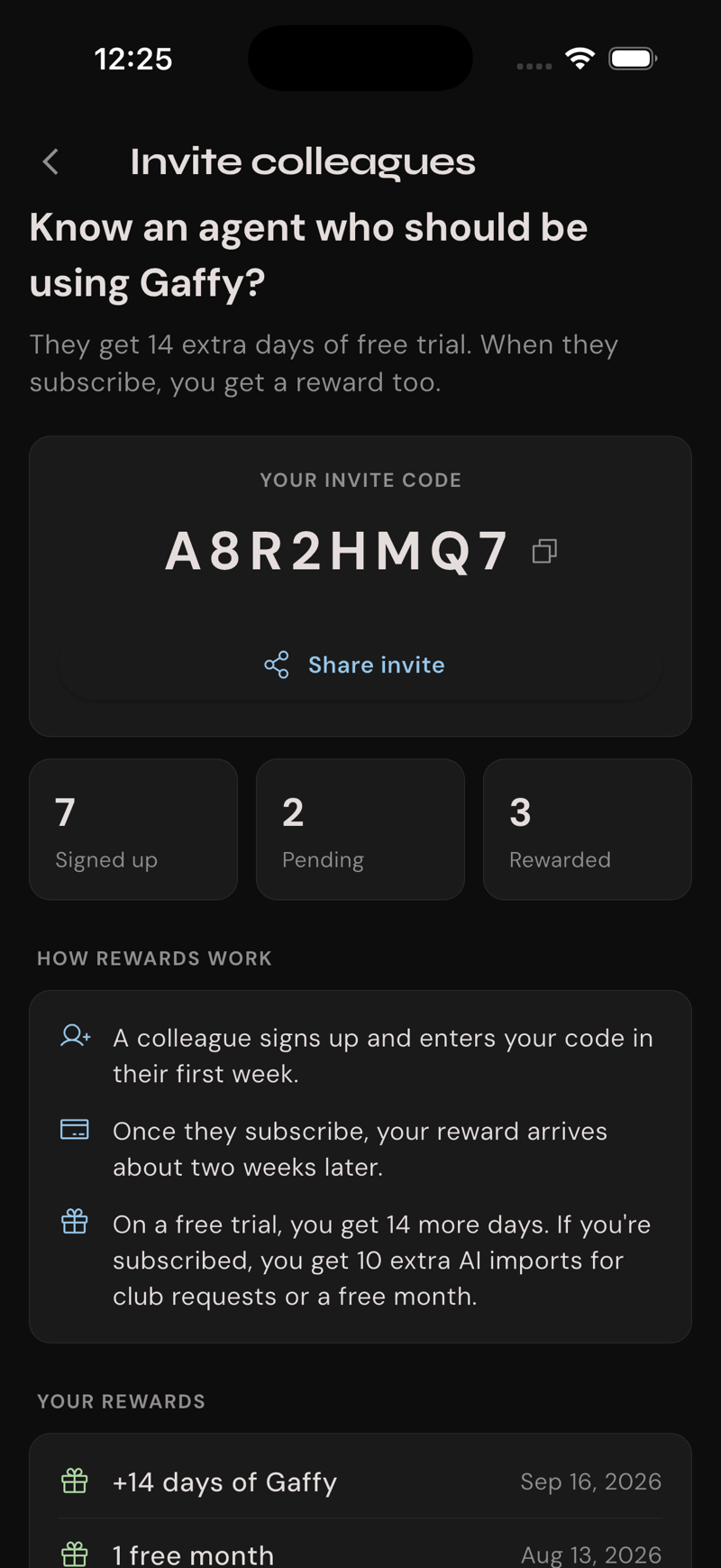 Invite colleagues